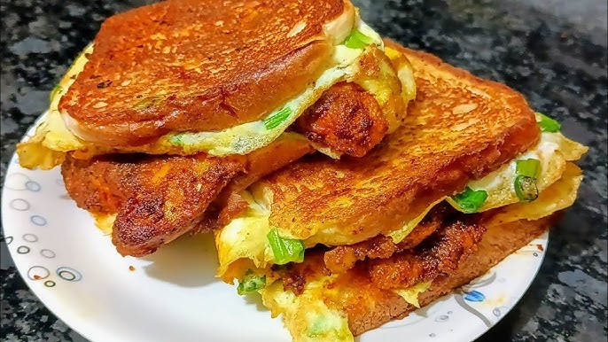 chicken-bread-omelette